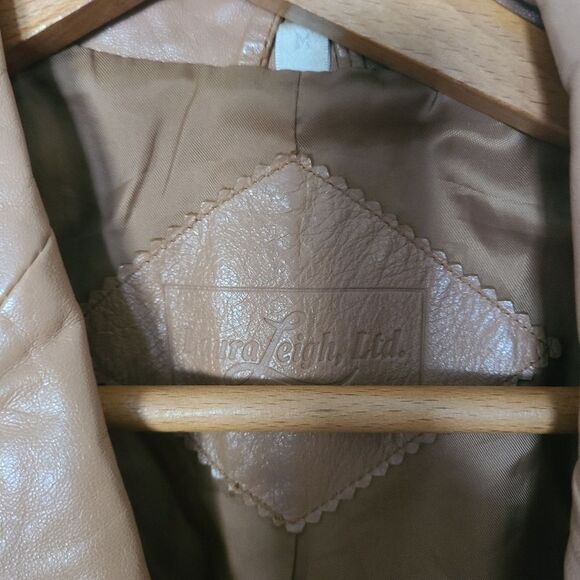 Laura Leigh LTD Vintage Leather Jacket Blazer sz M‎ - Picture 6 of 6